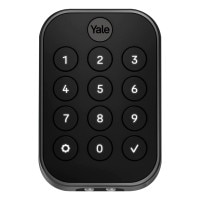 Yale Pro 2 Key Free Pushbutton Keypad Lock with Wi-Fi, Black Suede